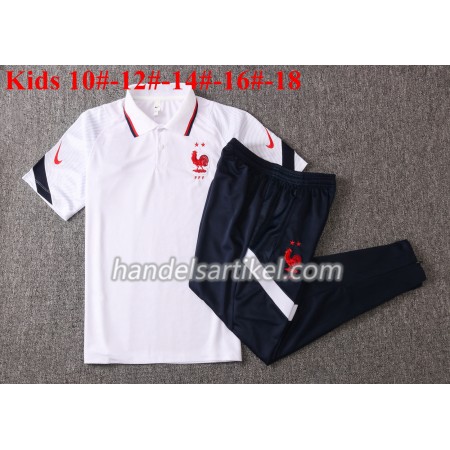 Frankreich 2020/21 Kinder Trainings Poloshirt M002